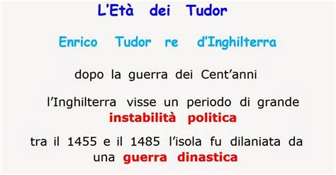 informazioni scuola periodo dei tudor|chi sono i tudor.